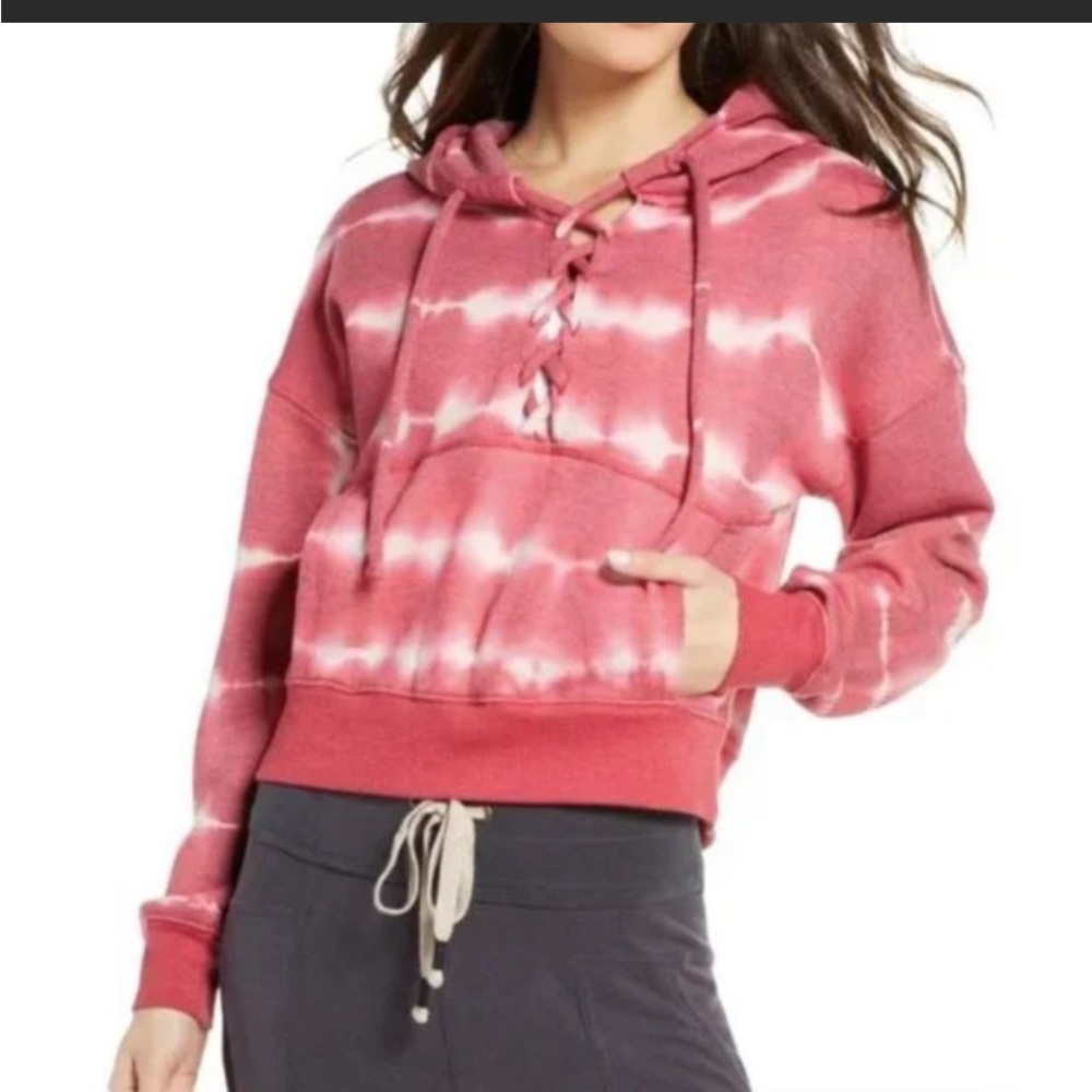 ❤️♥️FREE PEOPLE MOVEMENT tie dye red/pink sweatshirt
